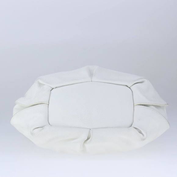 CELINE Hand Bag Leather White Auth 105488 - Picture 5 of 16